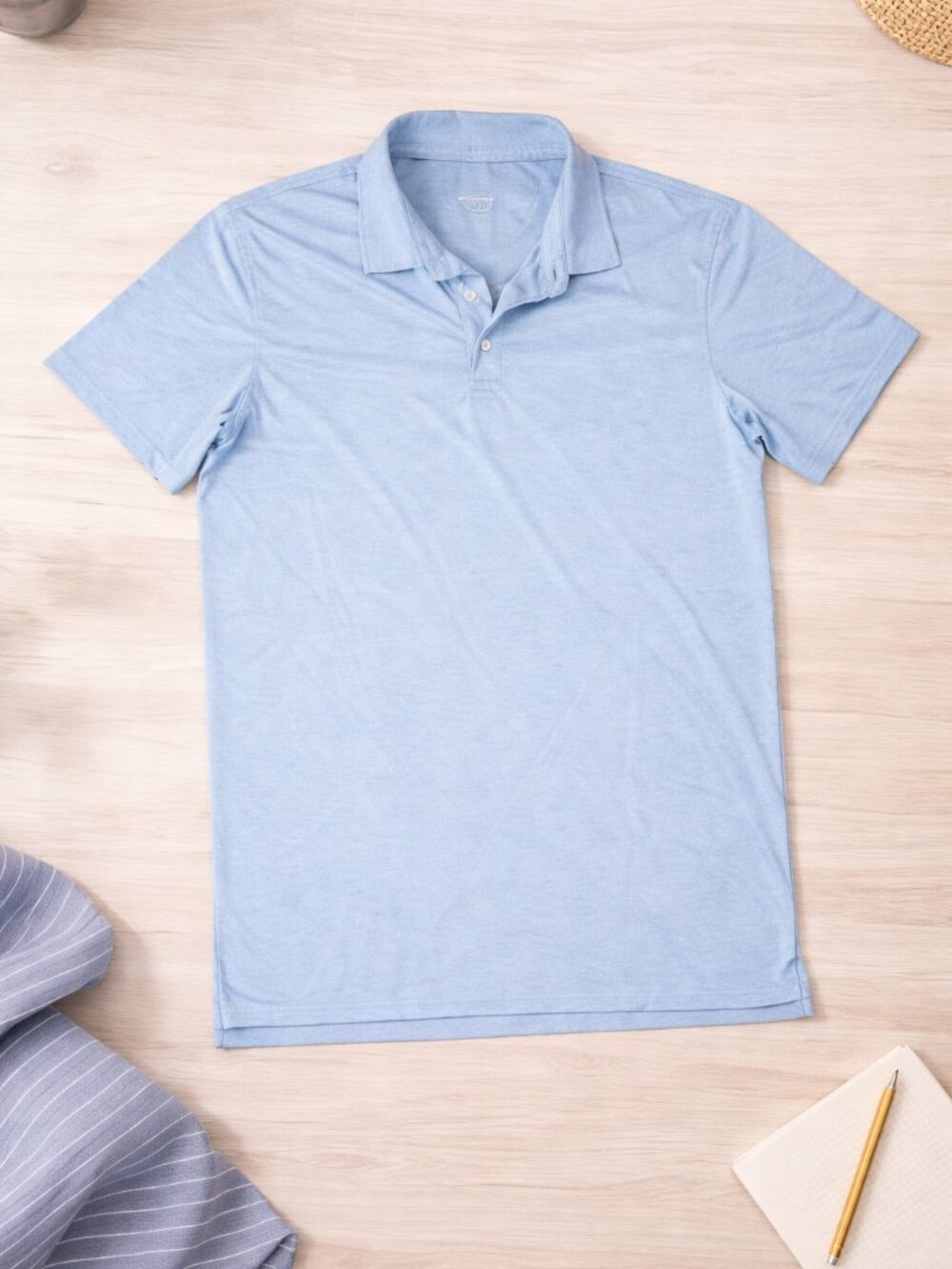 johnnie-O Men’s XL Golf Polo – Light Blue – Performance Stretch – Spring Ready